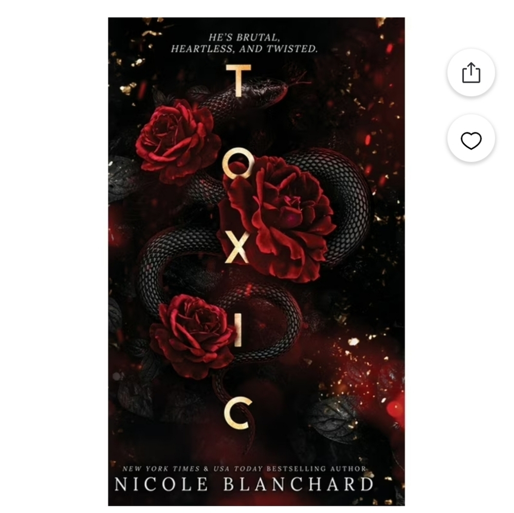 Toxic Paperback Dark Romance Book by Nicole Blanchard